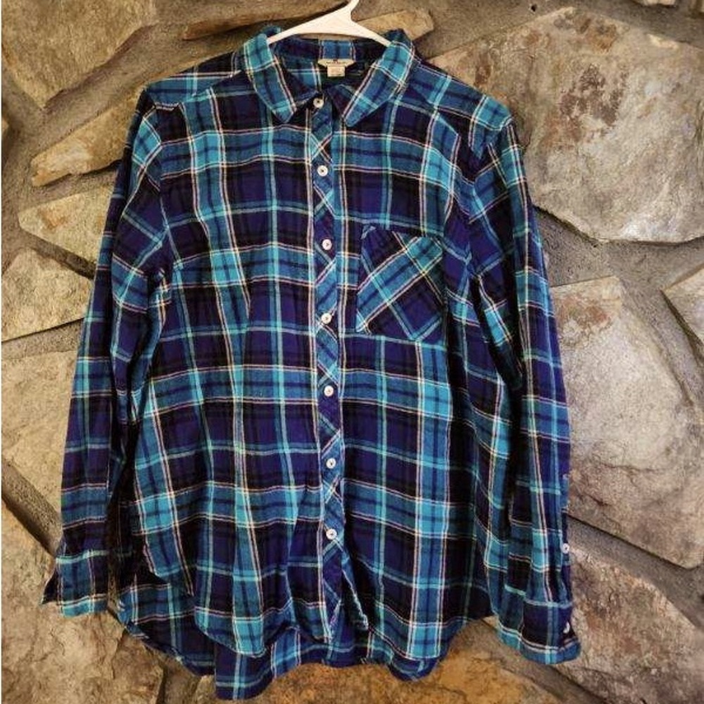 70% OFF WOOLRICH Buffalo Navy Plaid print Flannel